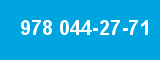 978 044-27-71 978 044-27-71